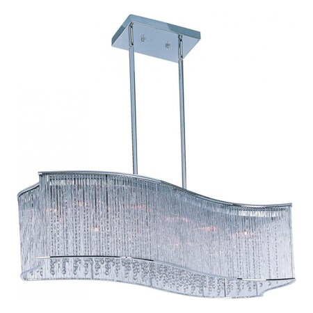 Maxim Sixteen Light Polished Chrome Clear Glass Down Pendant 39707CLPC